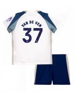 Otroške Nogometnih dresov Tottenham Hotspur Micky van de Ven #37 Domači 2025-26 Kratki rokavi (+ hlače)